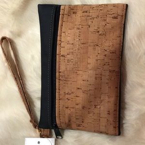 Natalie Therese cork wristlet